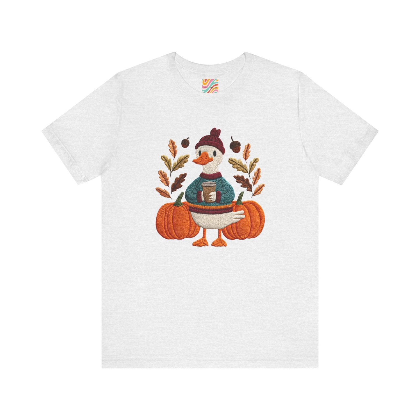 Autumn Goose Graphic Tee | Fall Sweatshirt, Cute Animal Shirt, Thanksgiving Gift, Cozy Apparel, Pumpkin Decor
