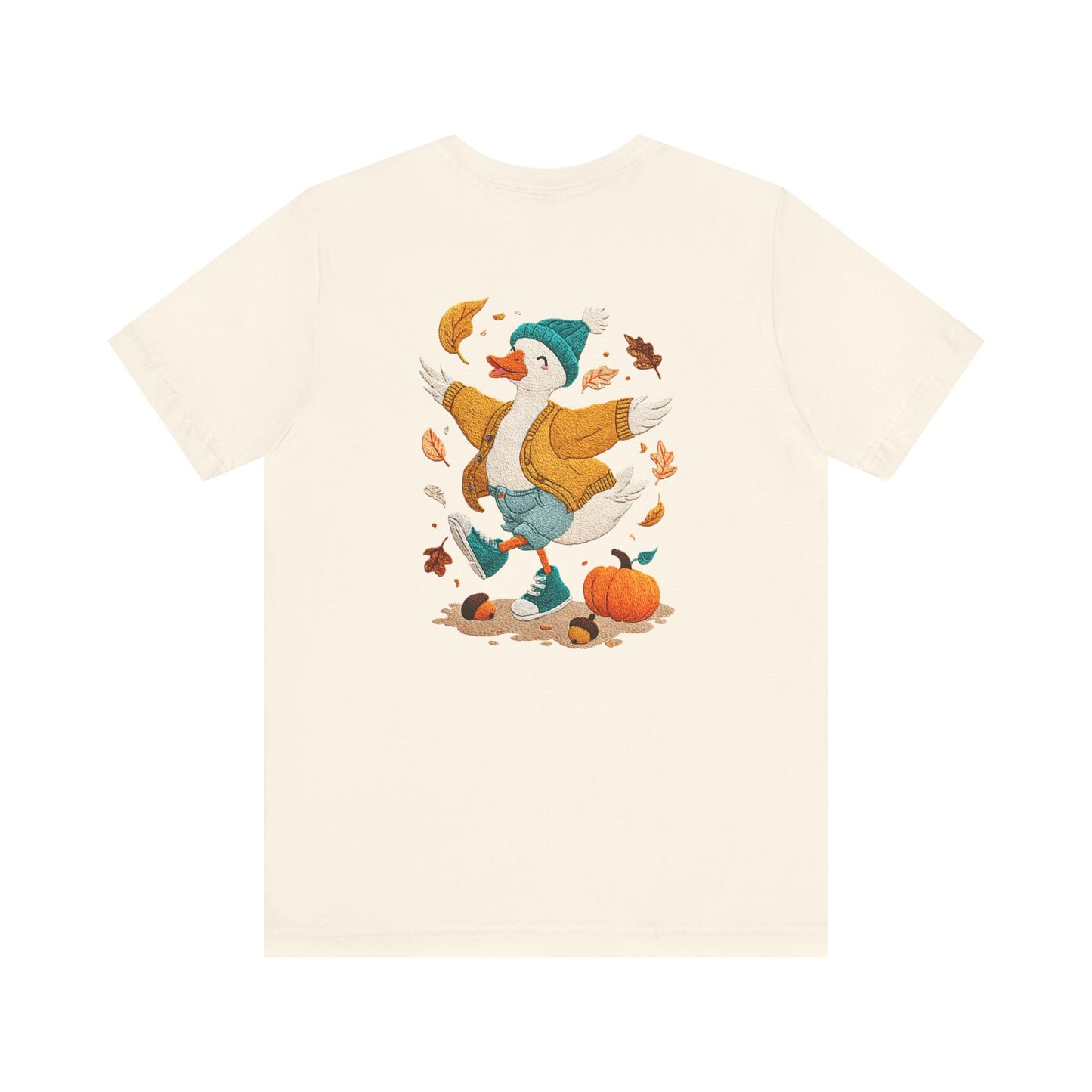 Autumn Goose Graphic Tee, Fall Vibes Shirt, Cozy Casual Wear, Thanksgiving Outfit, Unisex Seasonal Apparel