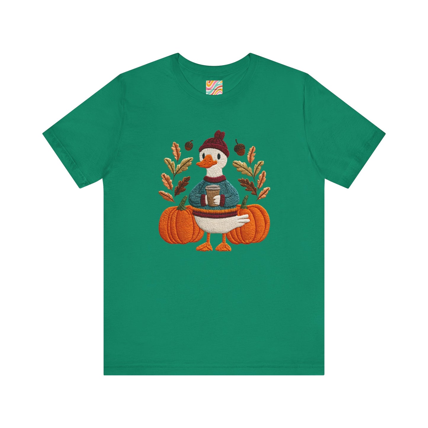Autumn Goose Graphic Tee | Fall Sweatshirt, Cute Animal Shirt, Thanksgiving Gift, Cozy Apparel, Pumpkin Decor