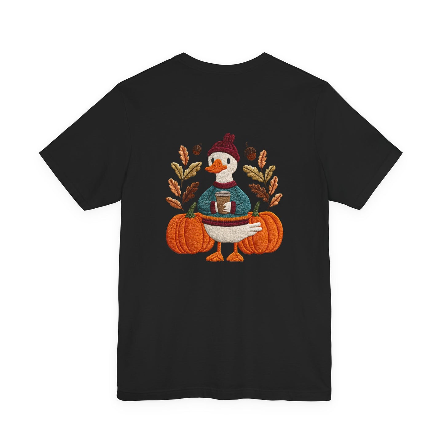 Autumn Goose Graphic Tee | Fall Sweatshirt, Cute Animal Shirt, Thanksgiving Gift, Cozy Apparel, Pumpkin Decor
