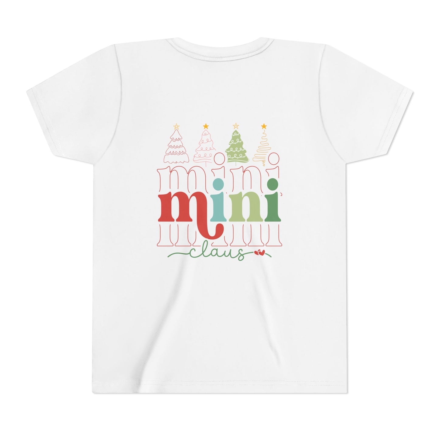 Festive Youth Tee for Mini Claus, Mini Claus Christmas Tee – Adorable Holiday Shirt for Kids