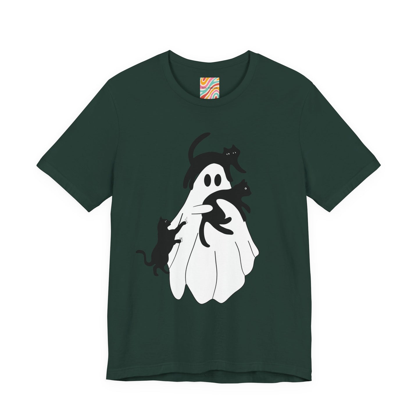 Ghostly Cat Lover's T-Shirt