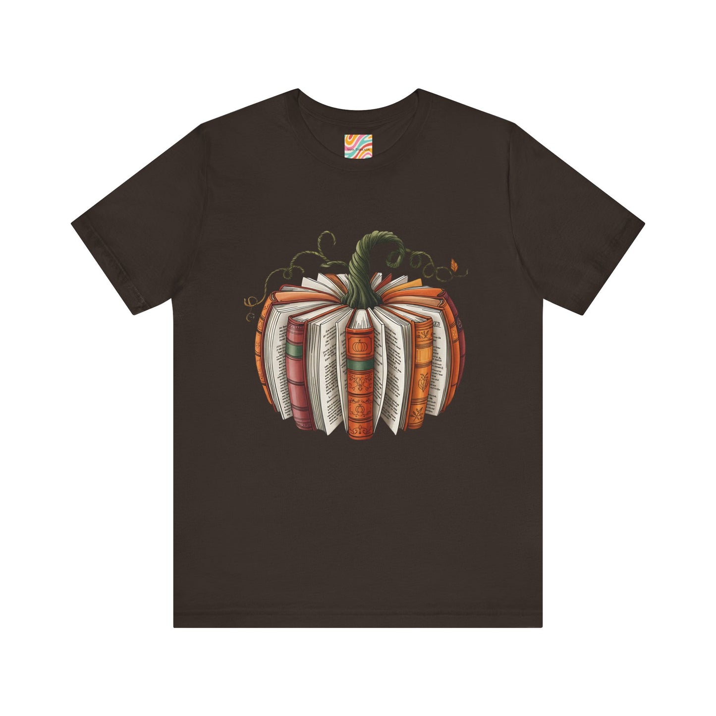 Book Pumpkin Unisex Jersey Short Sleeve Tee