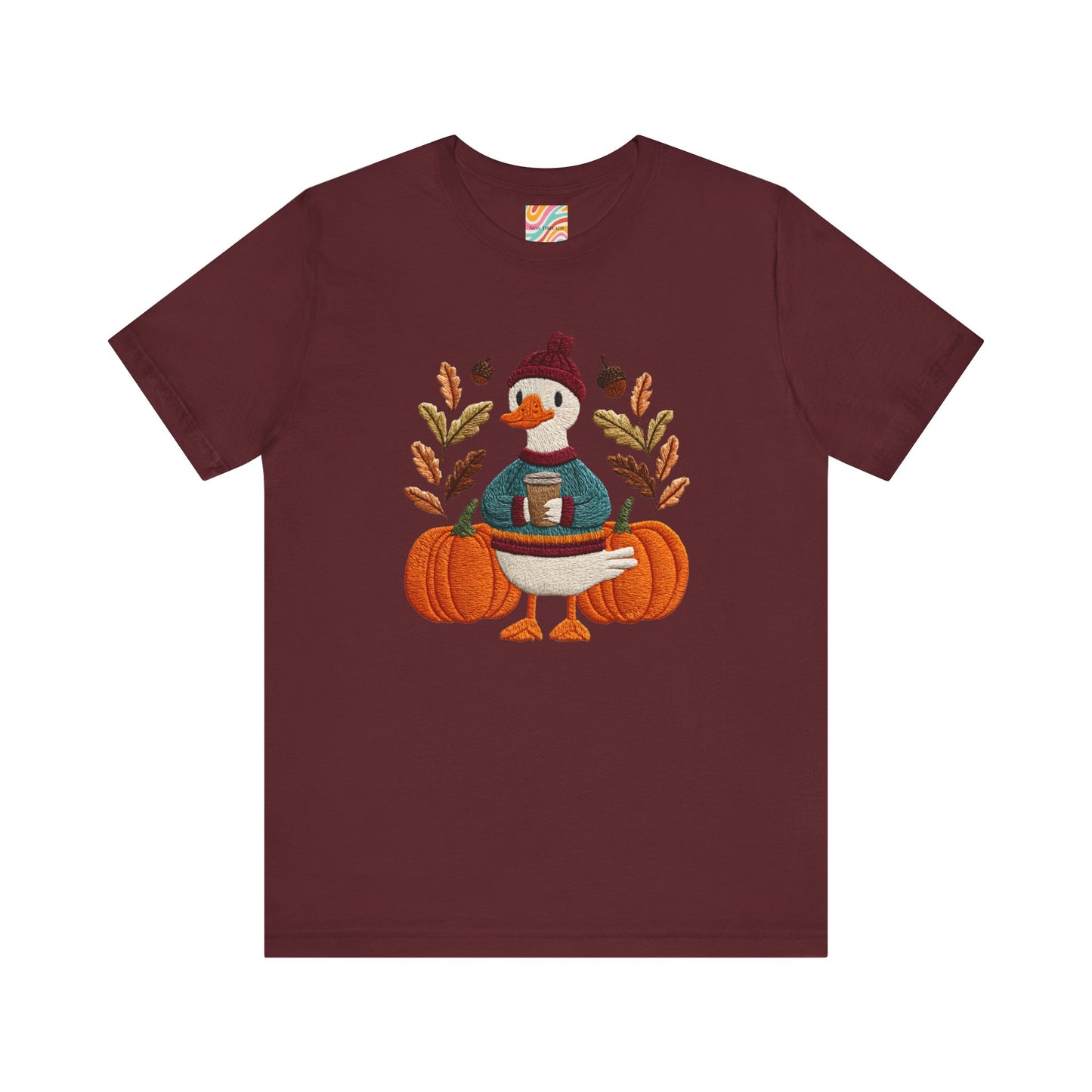 Autumn Goose Graphic Tee | Fall Sweatshirt, Cute Animal Shirt, Thanksgiving Gift, Cozy Apparel, Pumpkin Decor