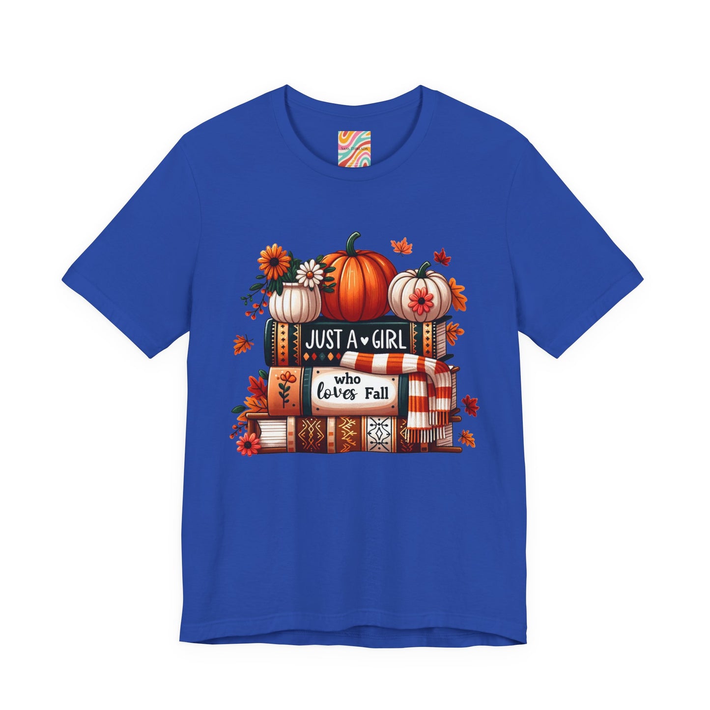 Fall Lover Tee, Autumn T-Shirt, Just a Girl Who Loves books