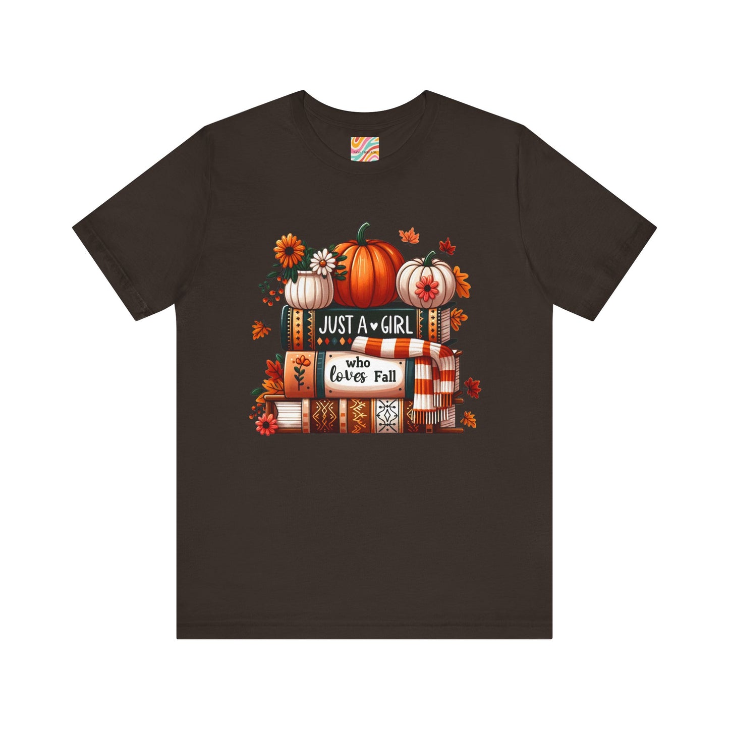 Fall Lover Tee, Autumn T-Shirt, Just a Girl Who Loves books