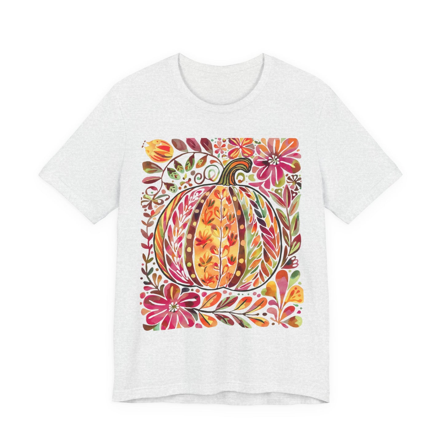 Autumn Pumpkin Graphic Tee, Fall T-Shirt, Halloween Apparel, Thanksgiving Gift