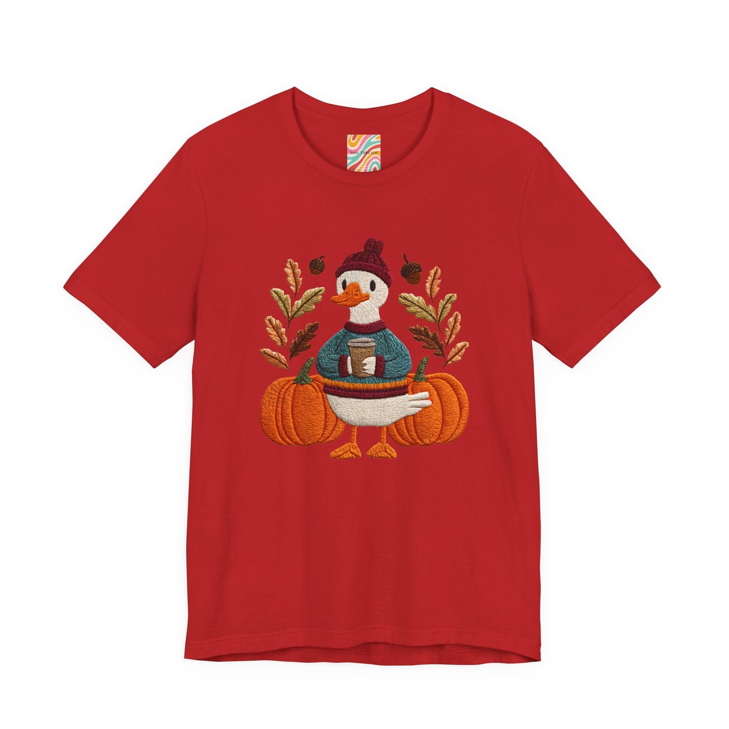 Autumn Goose Graphic Tee | Fall Sweatshirt, Cute Animal Shirt, Thanksgiving Gift, Cozy Apparel, Pumpkin Decor