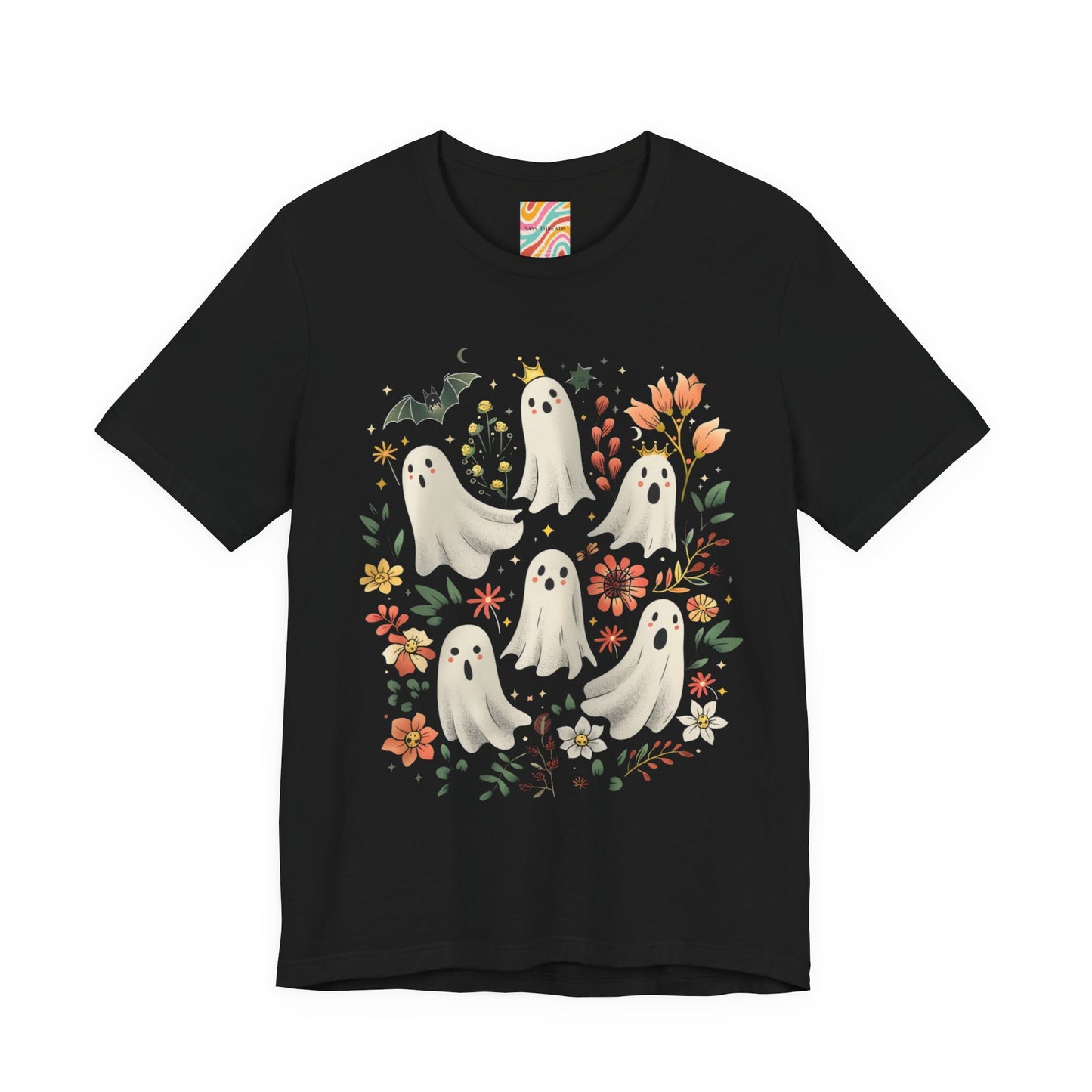 Spooky Floral Ghost T shirt