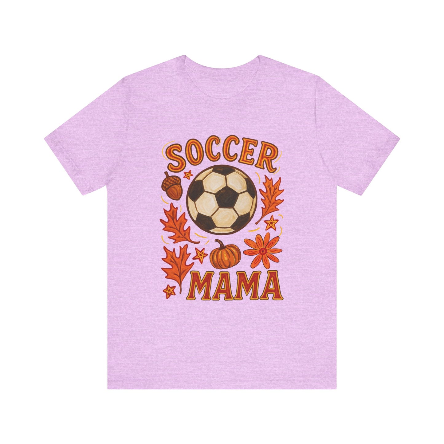 Autumn Soccer Mama Tee - Perfect for Fall Games, Gifts for Soccer Moms