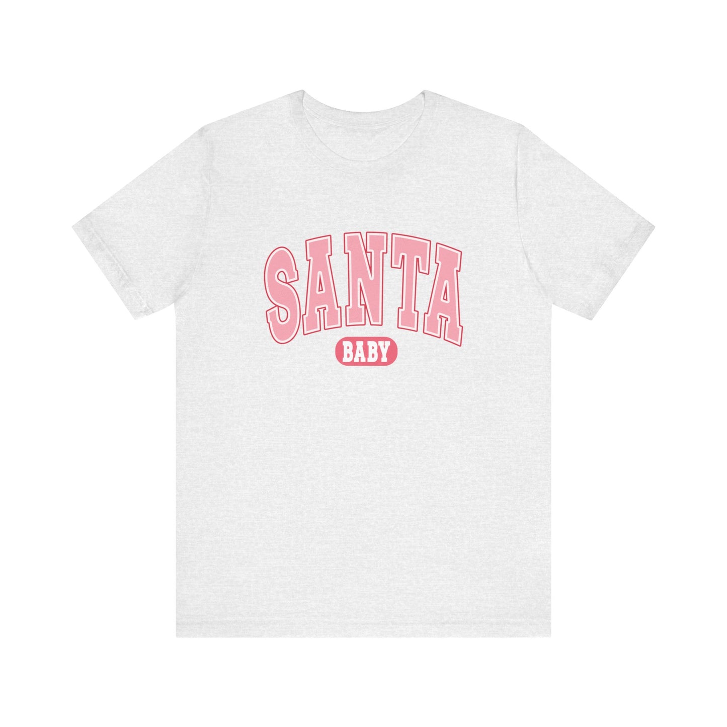 Santa Baby Christmas Tee – Pink Retro Holiday Shirt for Women | Cute & Festive T-Shirt