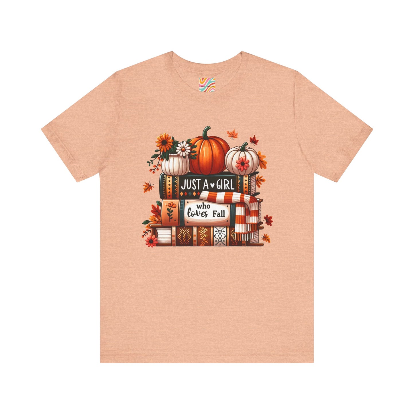 Fall Lover Tee, Autumn T-Shirt, Just a Girl Who Loves books