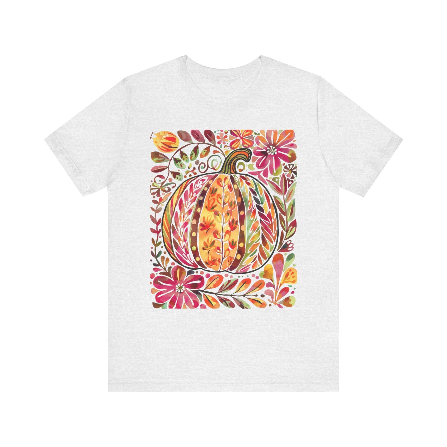 Autumn Pumpkin Graphic Tee, Fall T-Shirt, Halloween Apparel, Thanksgiving Gift