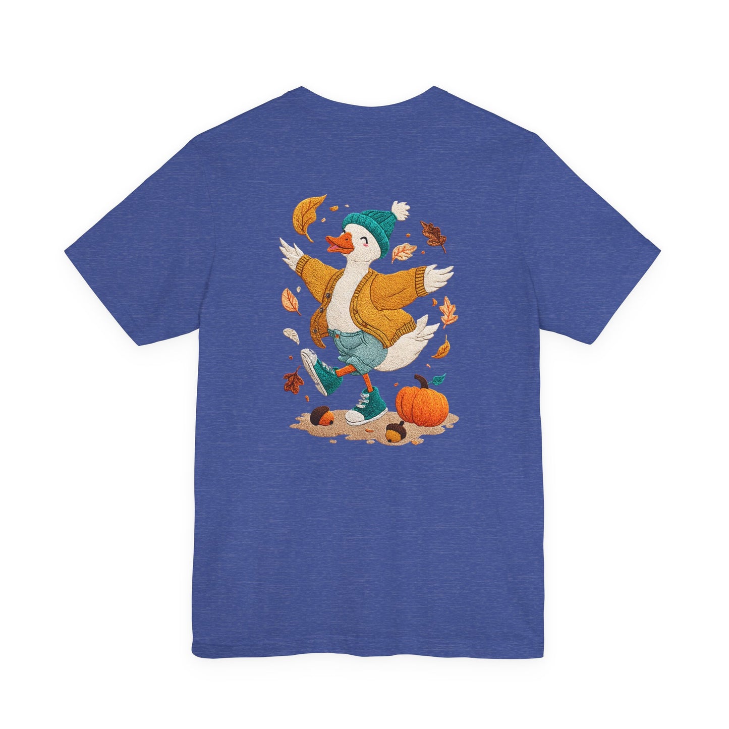 Autumn Goose Graphic Tee, Fall Vibes Shirt, Cozy Casual Wear, Thanksgiving Outfit, Unisex Seasonal Apparel