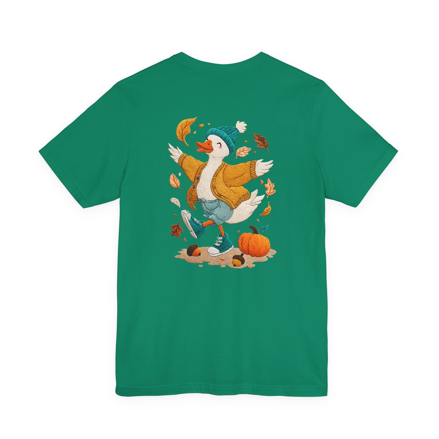 Autumn Goose Graphic Tee, Fall Vibes Shirt, Cozy Casual Wear, Thanksgiving Outfit, Unisex Seasonal Apparel