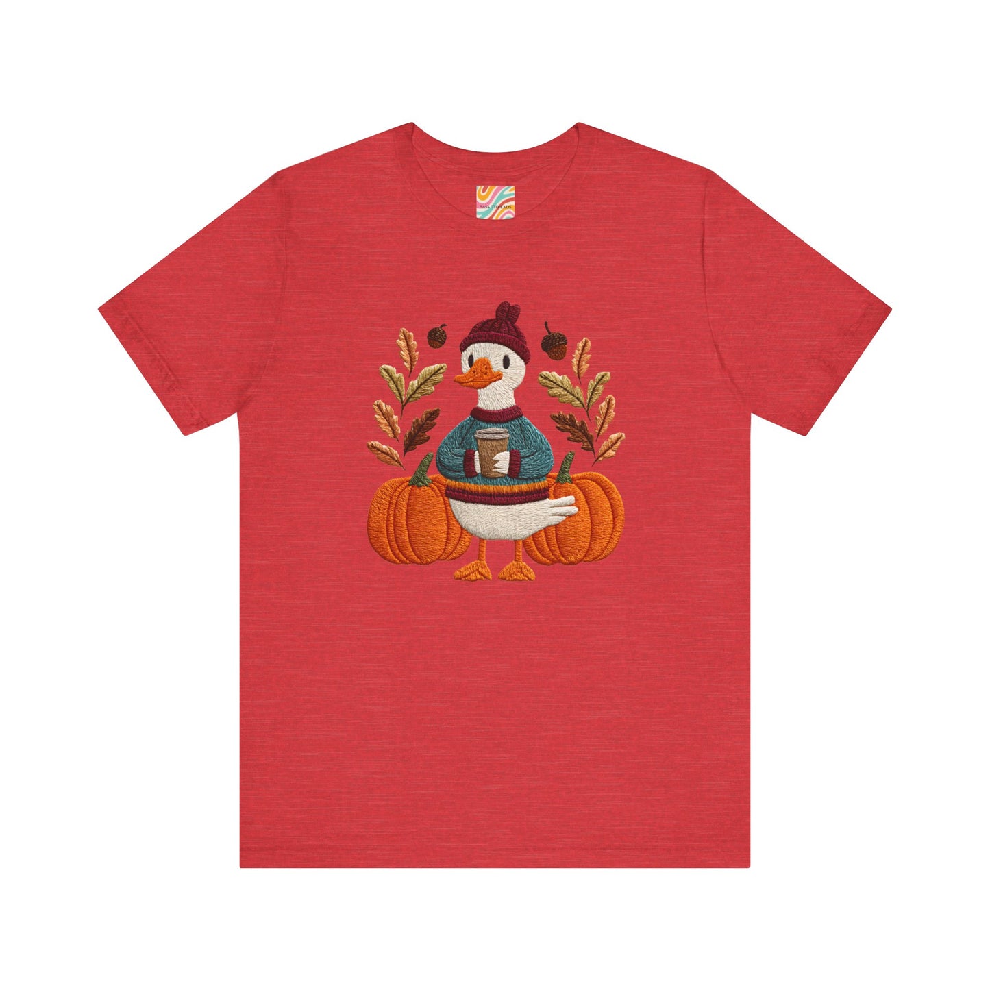 Autumn Goose Graphic Tee | Fall Sweatshirt, Cute Animal Shirt, Thanksgiving Gift, Cozy Apparel, Pumpkin Decor