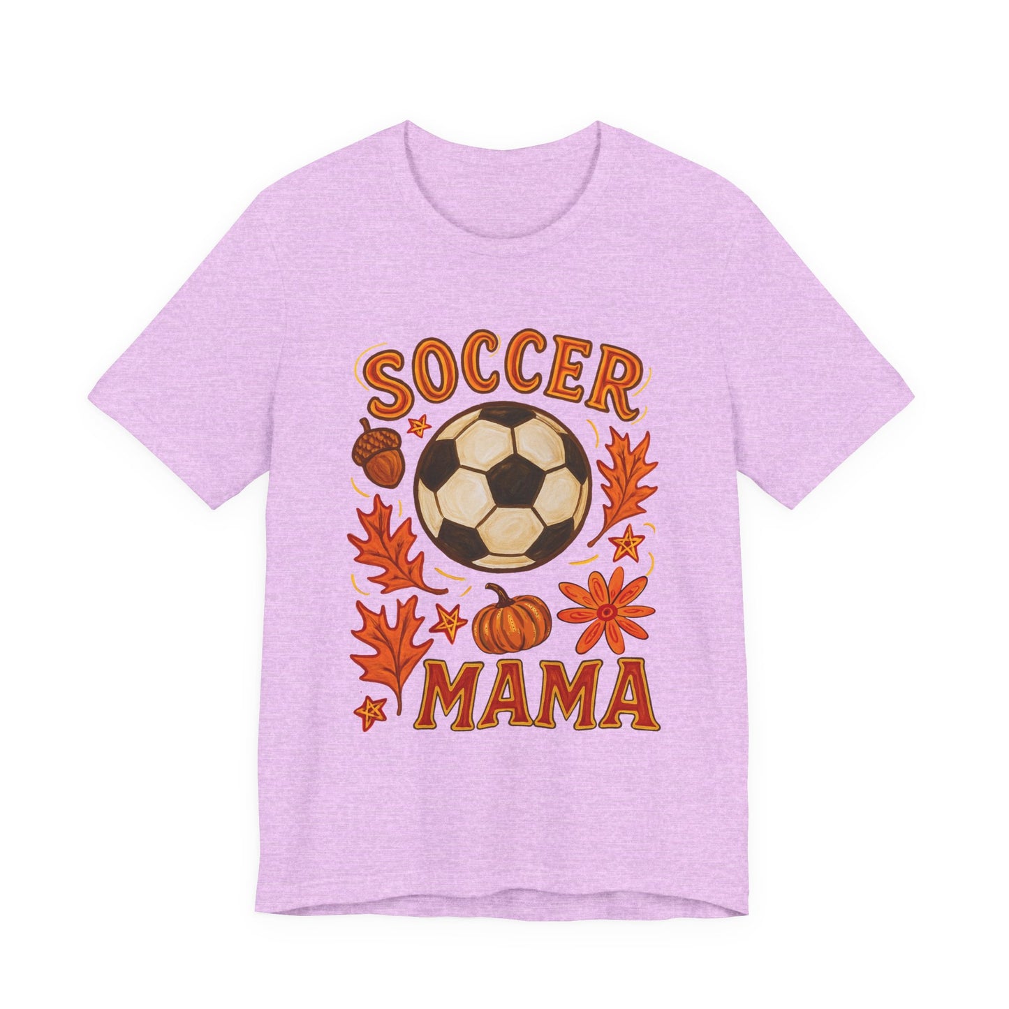 Autumn Soccer Mama Tee - Perfect for Fall Games, Gifts for Soccer Moms