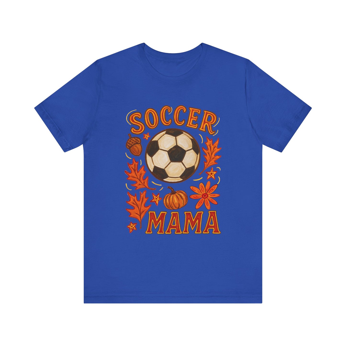 Autumn Soccer Mama Tee - Perfect for Fall Games, Gifts for Soccer Moms