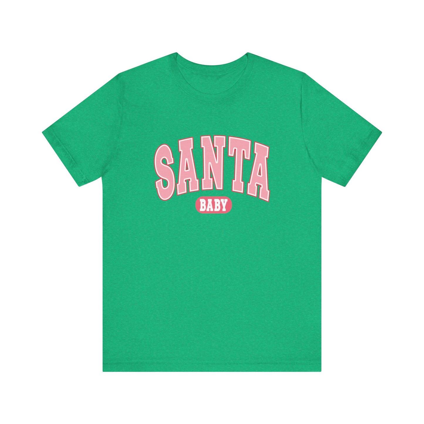 Santa Baby Christmas Tee – Pink Retro Holiday Shirt for Women | Cute & Festive T-Shirt