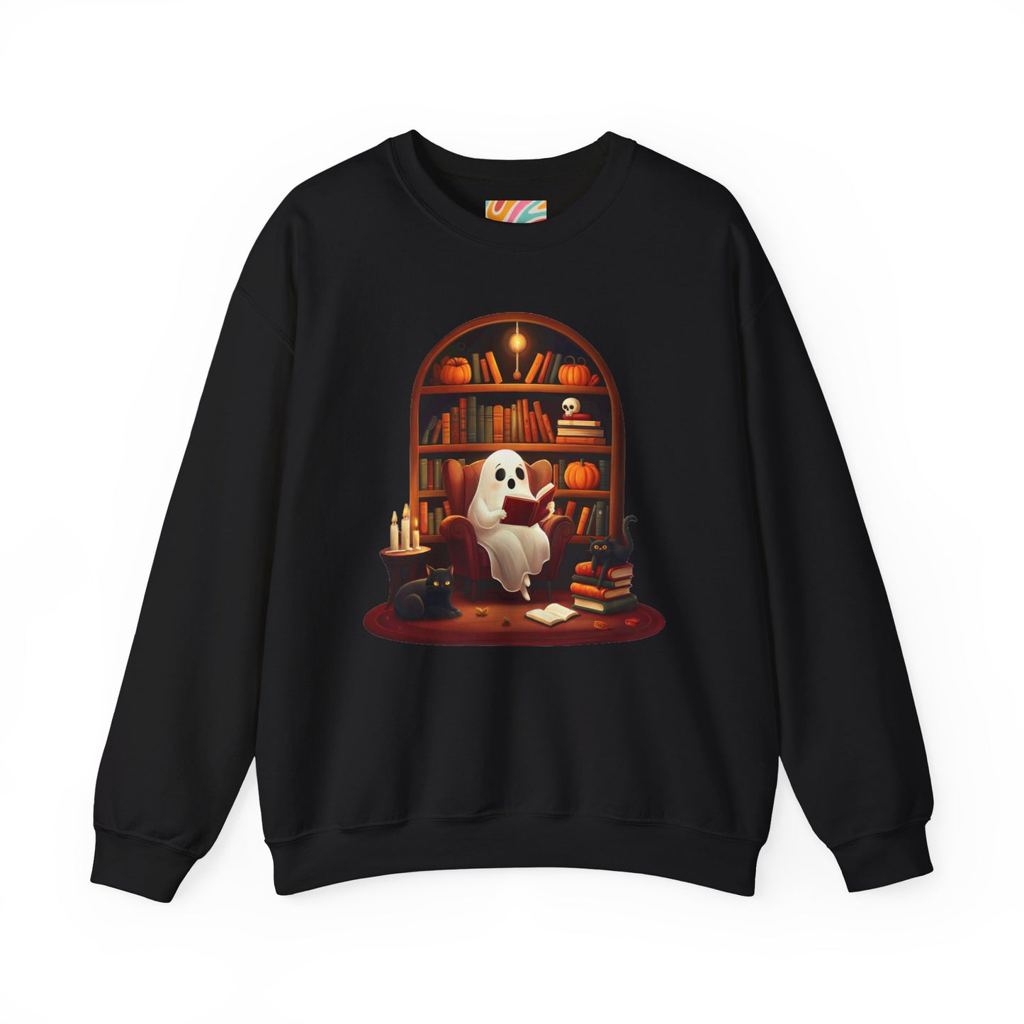 Cozy Ghost Reading Sweatshirt