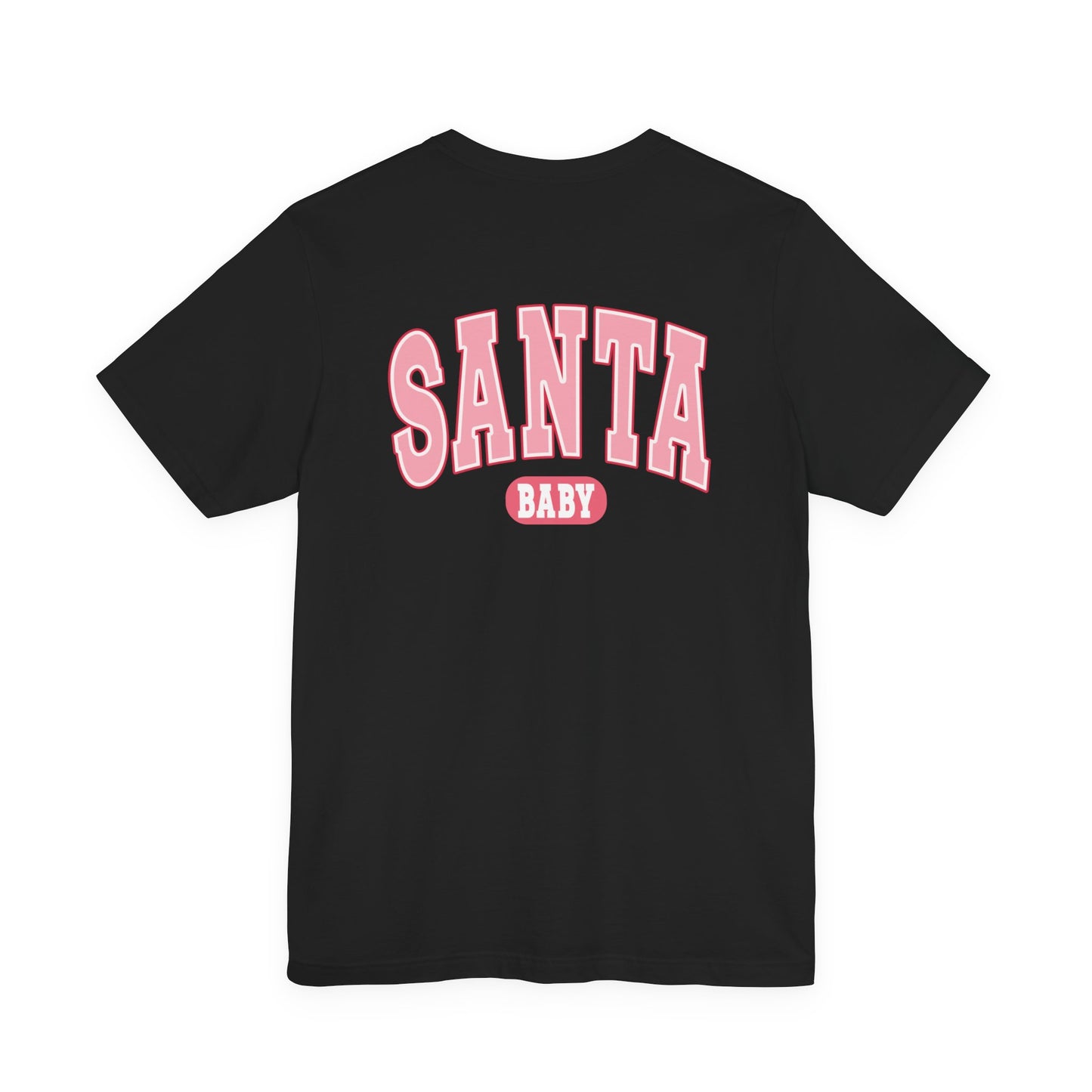 Santa Baby Christmas Tee – Pink Retro Holiday Shirt for Women | Cute & Festive T-Shirt