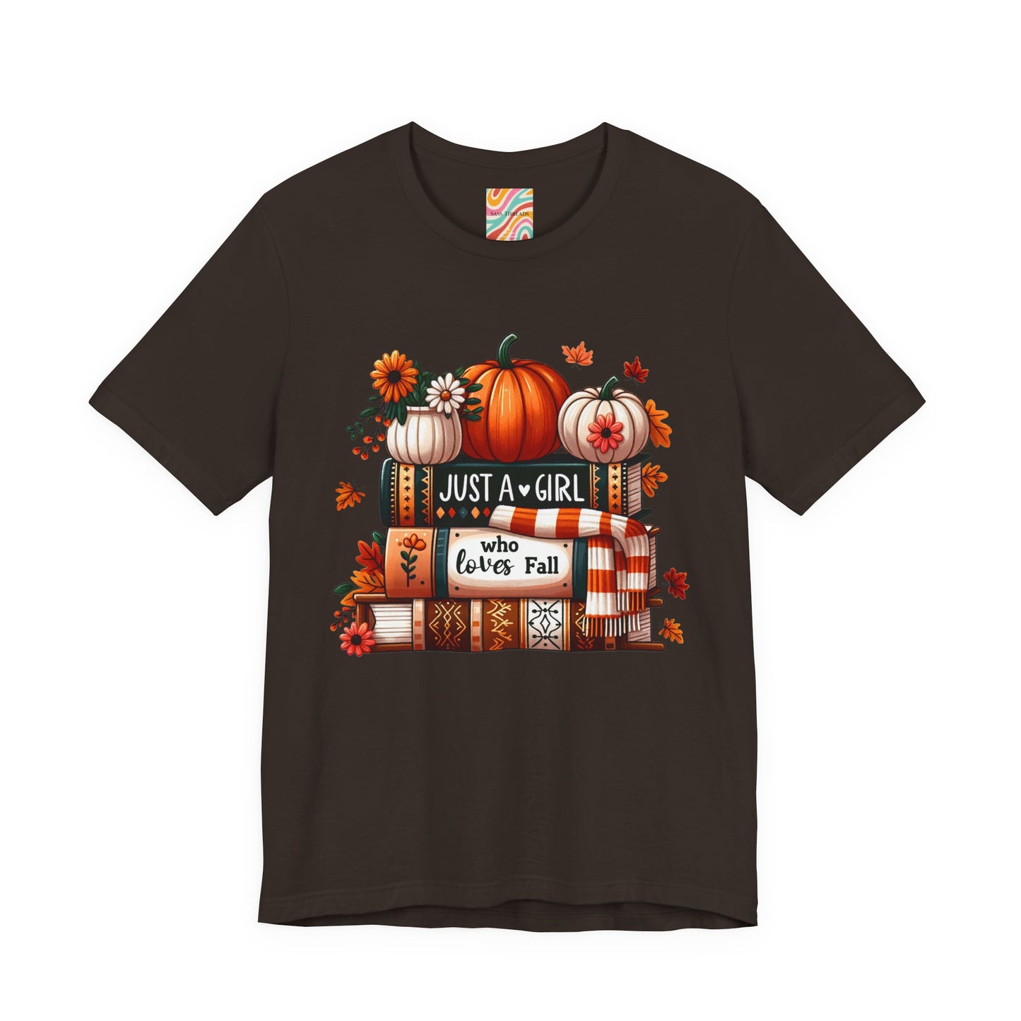 Fall Lover Tee, Autumn T-Shirt, Just a Girl Who Loves books