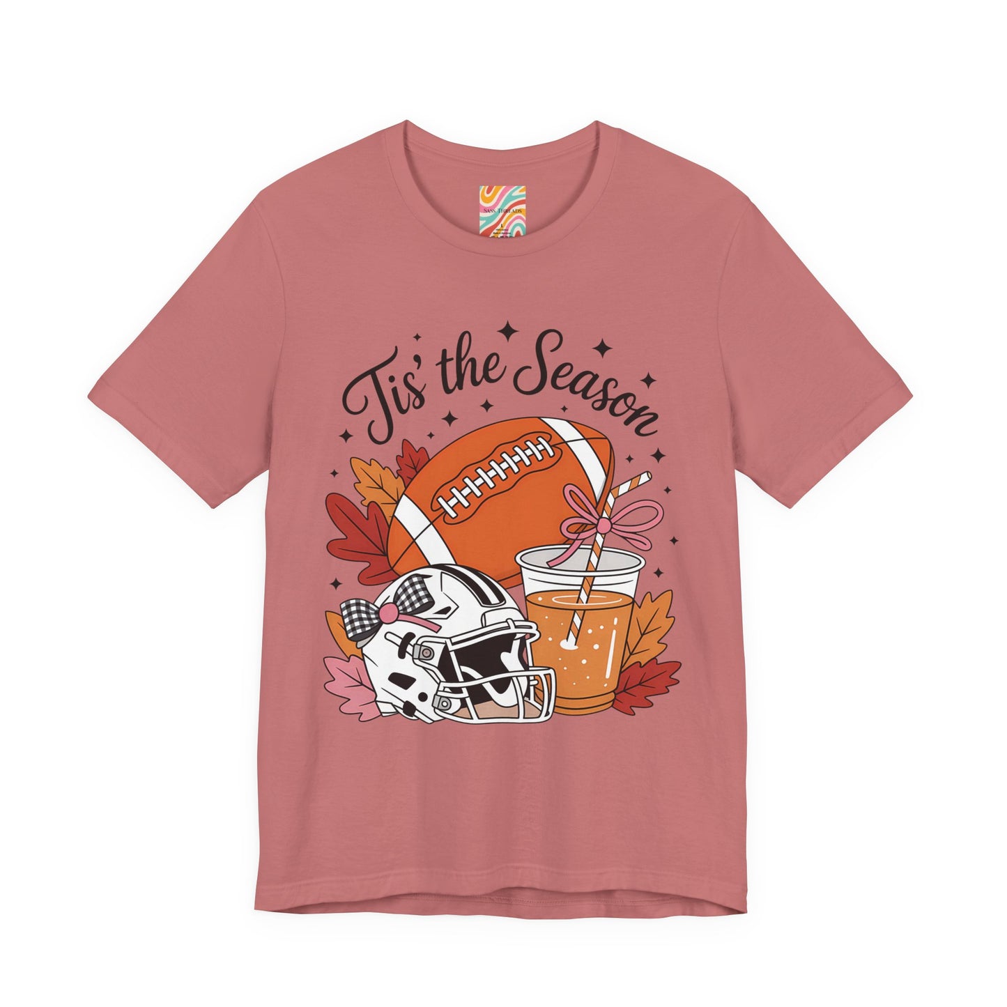 Football Season Tee, Unisex Jersey Short Sleeve Tee, Fall Shirt, Pumpkin Spice, Autumn Fashion, Game Day Apparel