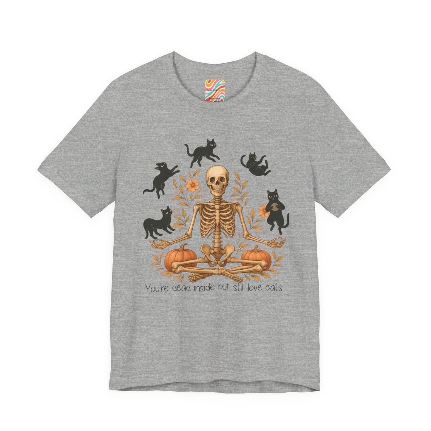 Skeleton & Cats T shirt