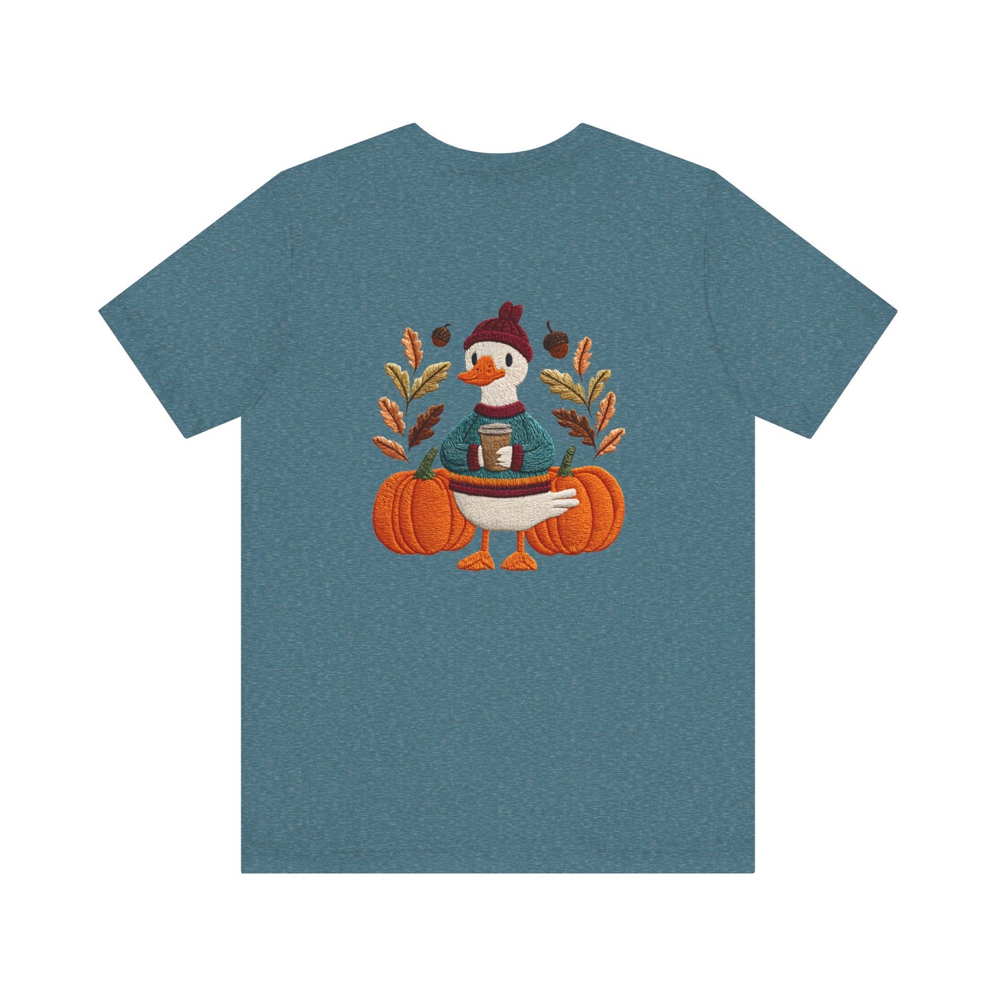 Autumn Goose Graphic Tee | Fall Sweatshirt, Cute Animal Shirt, Thanksgiving Gift, Cozy Apparel, Pumpkin Decor