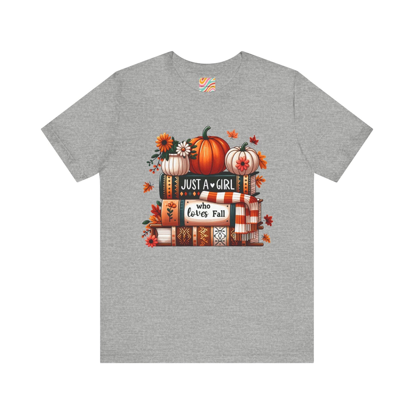 Fall Lover Tee, Autumn T-Shirt, Just a Girl Who Loves books