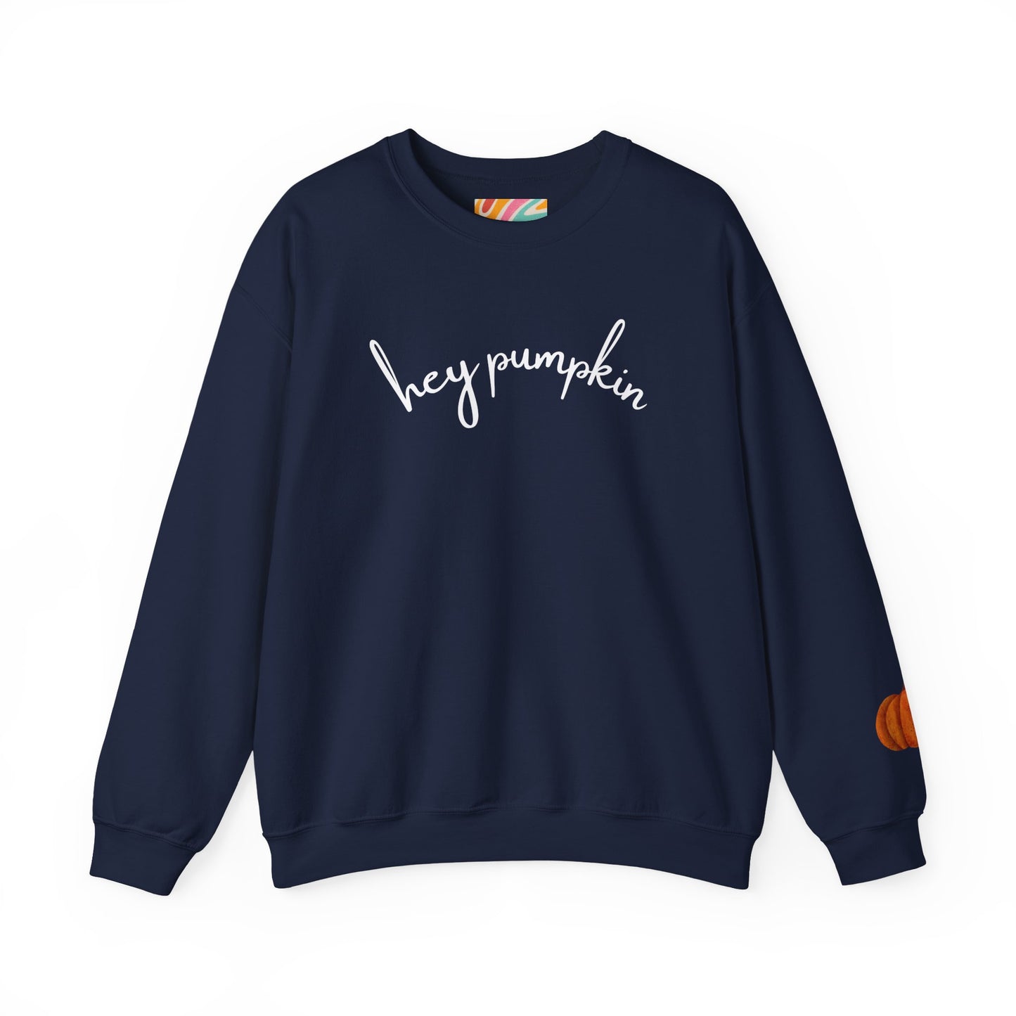 Hey Pumpkin Crewneck Sweatshirt, Cozy Autumn Apparel, Halloween Sweatshirt, Fall Fashion, Pumpkin Lover Gift