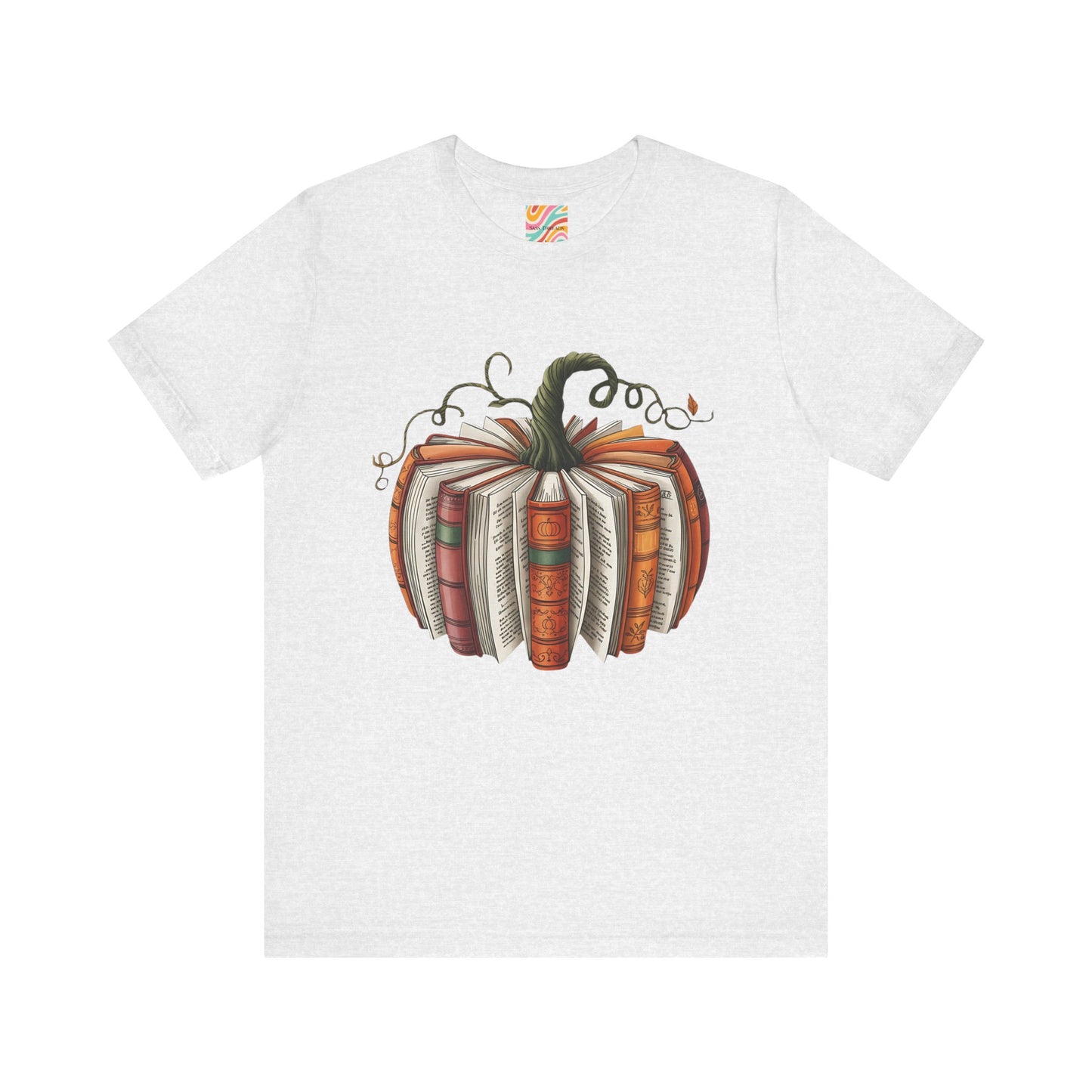 Book Pumpkin Unisex Jersey Short Sleeve Tee