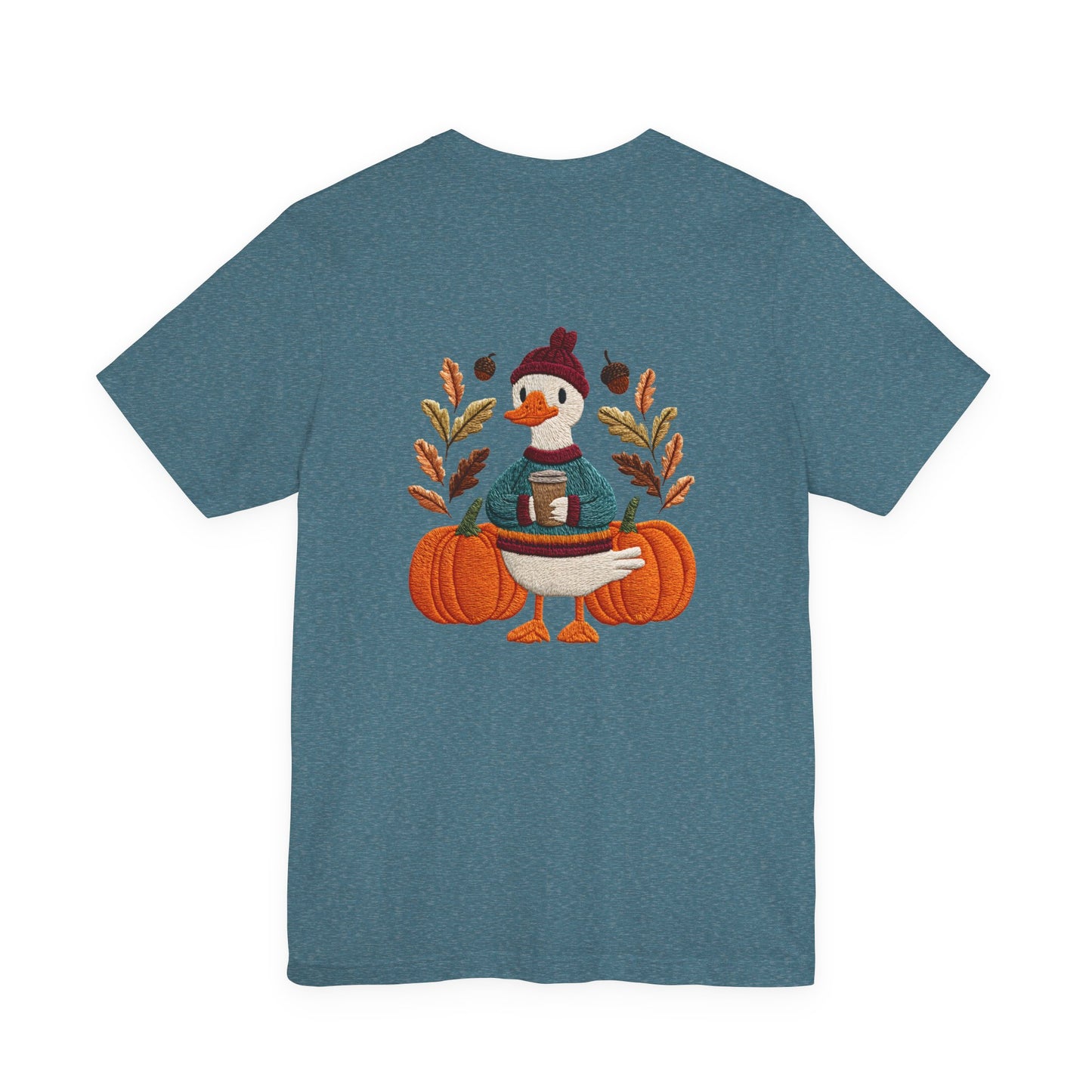 Autumn Goose Graphic Tee | Fall Sweatshirt, Cute Animal Shirt, Thanksgiving Gift, Cozy Apparel, Pumpkin Decor