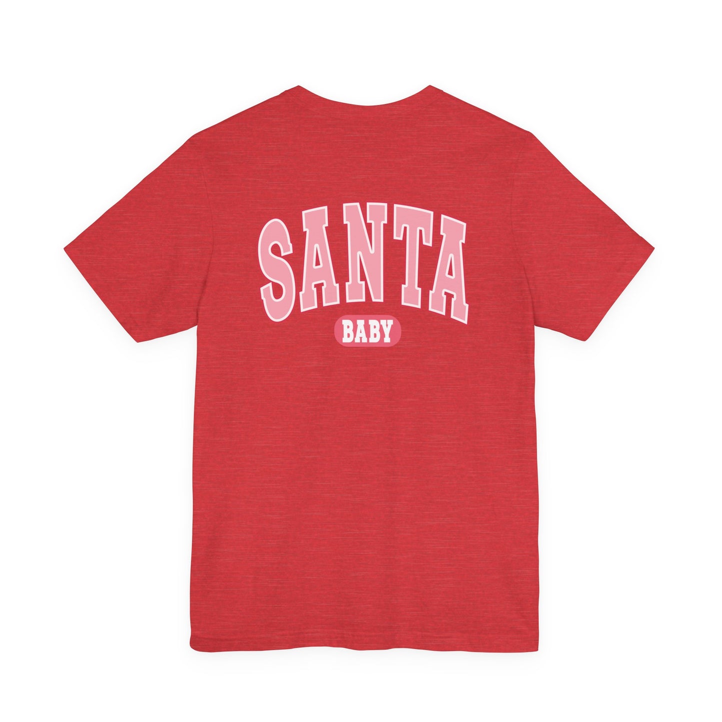 Santa Baby Christmas Tee – Pink Retro Holiday Shirt for Women | Cute & Festive T-Shirt