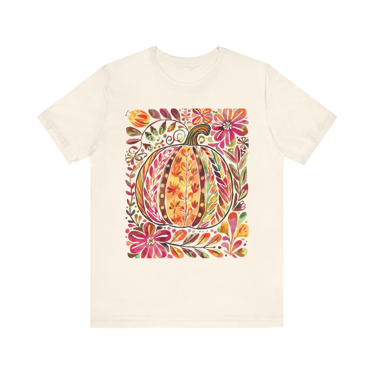 Autumn Pumpkin Graphic Tee, Fall T-Shirt, Halloween Apparel, Thanksgiving Gift