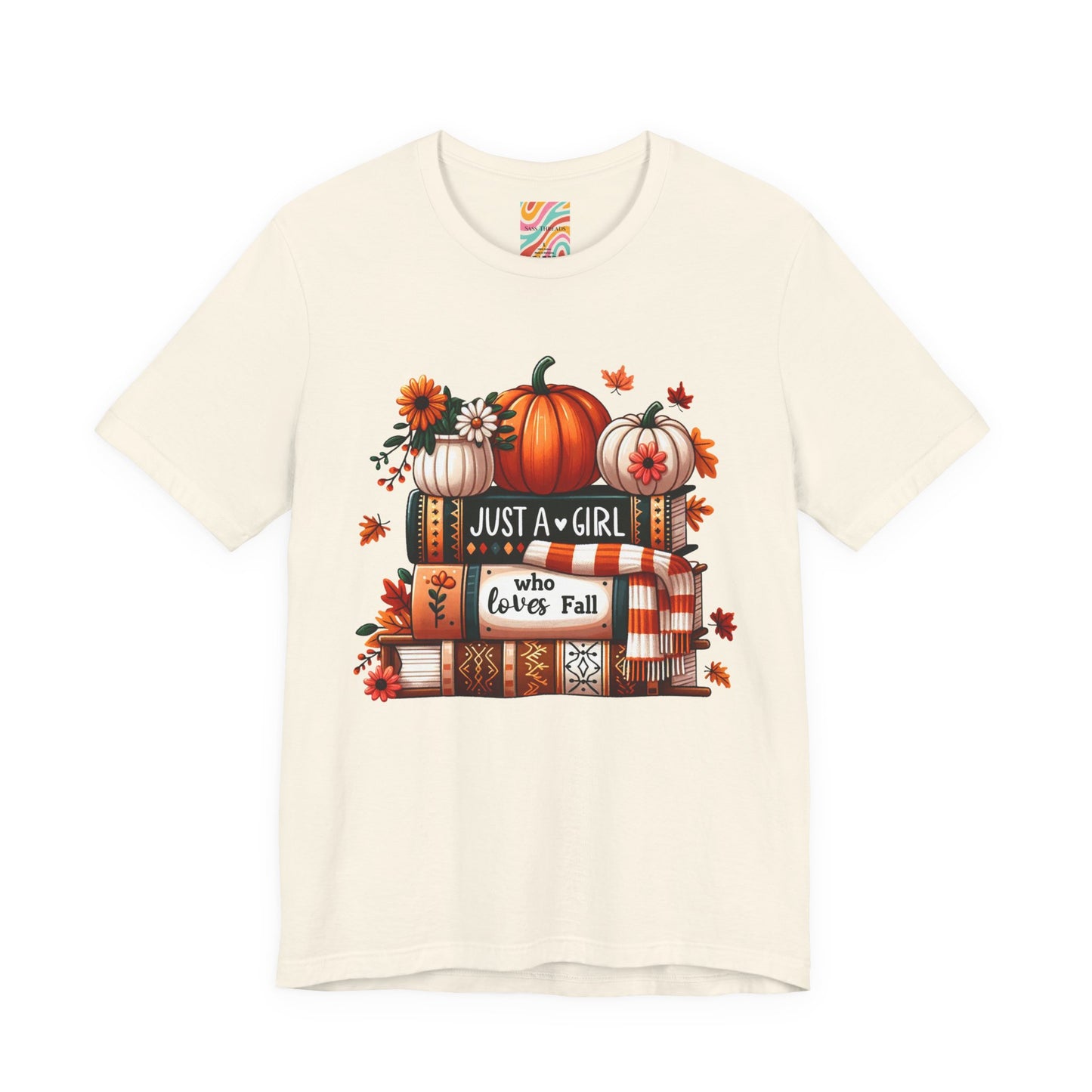 Fall Lover Tee, Autumn T-Shirt, Just a Girl Who Loves books