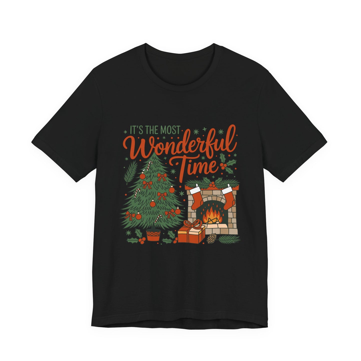 It’s The Most Wonderful Time Tee – Cozy Christmas Graphic Shirt