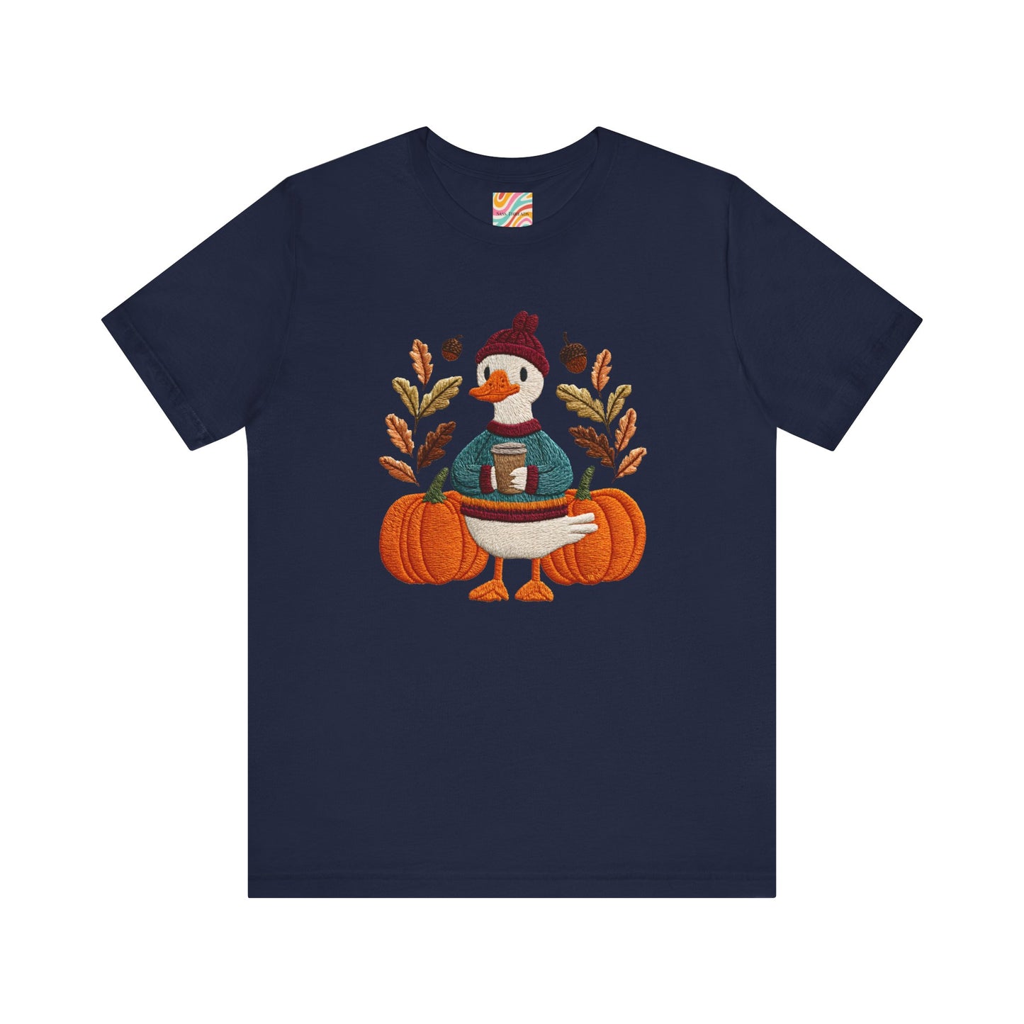 Autumn Goose Graphic Tee | Fall Sweatshirt, Cute Animal Shirt, Thanksgiving Gift, Cozy Apparel, Pumpkin Decor