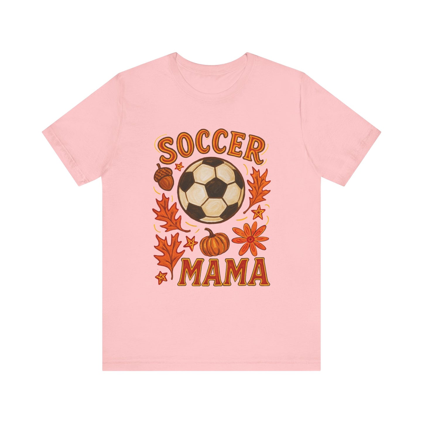 Autumn Soccer Mama Tee - Perfect for Fall Games, Gifts for Soccer Moms