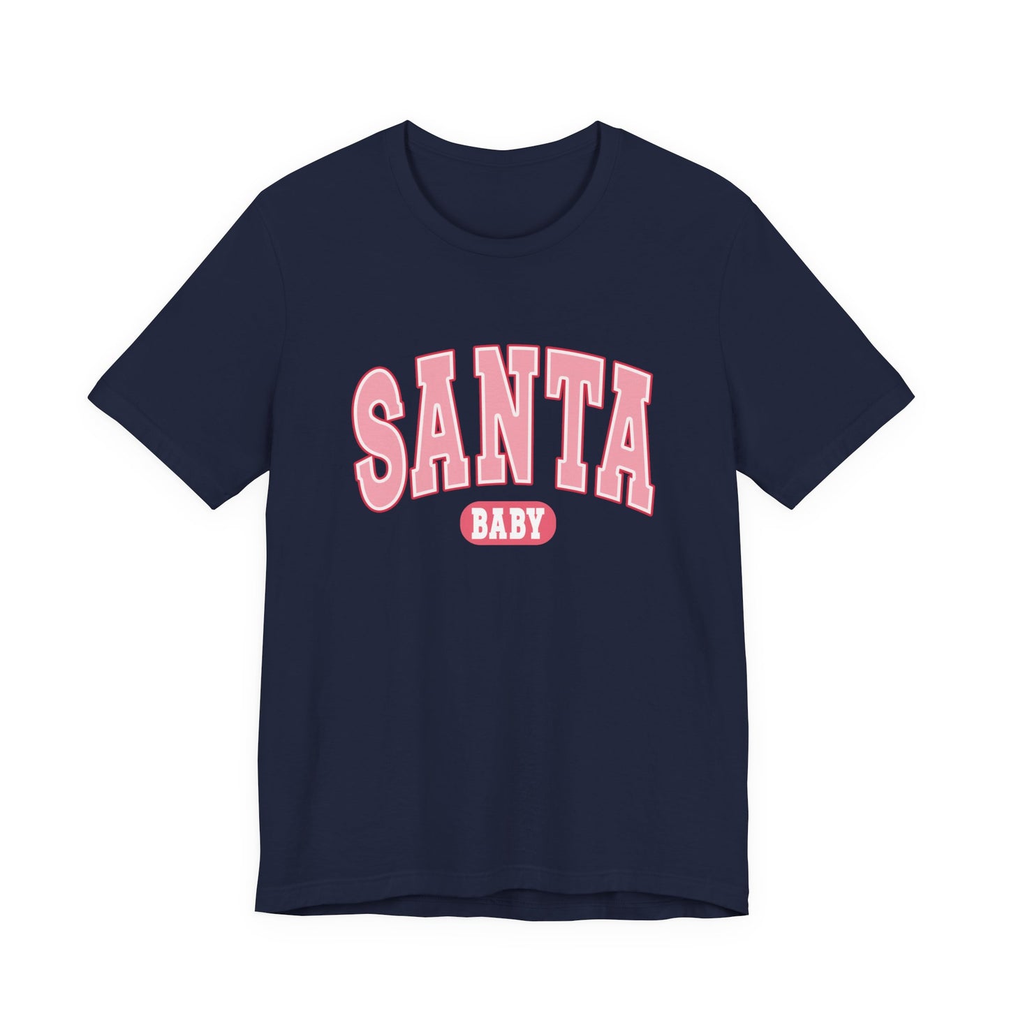 Santa Baby Christmas Tee – Pink Retro Holiday Shirt for Women | Cute & Festive T-Shirt