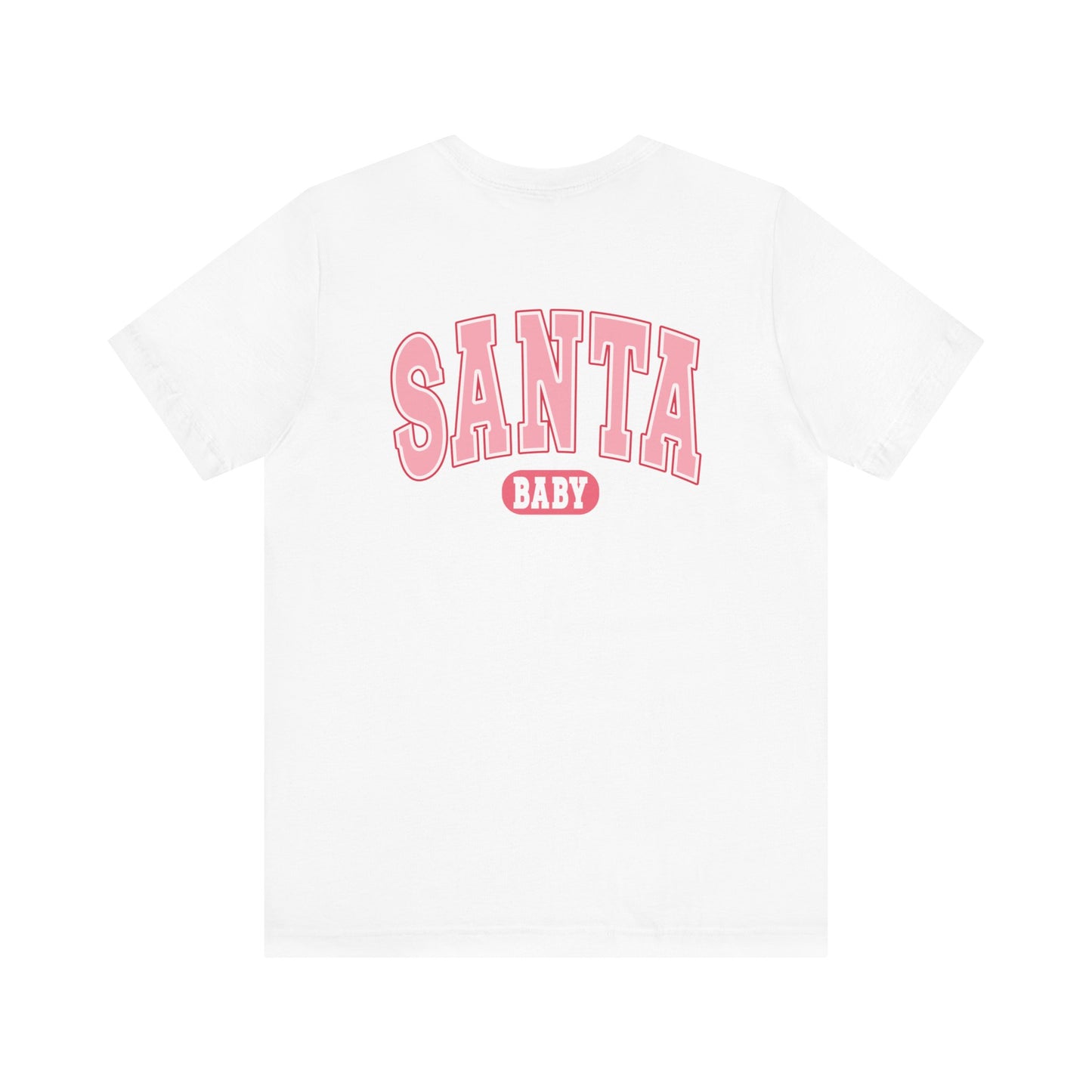 Santa Baby Christmas Tee – Pink Retro Holiday Shirt for Women | Cute & Festive T-Shirt