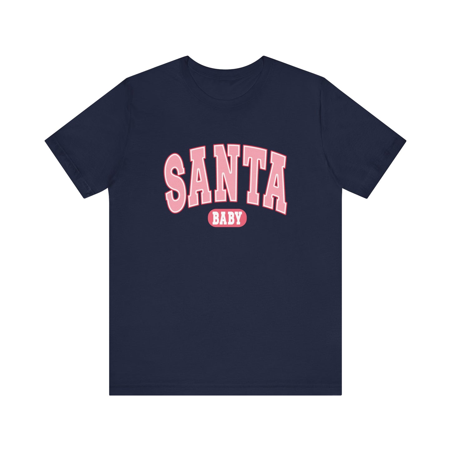 Santa Baby Christmas Tee – Pink Retro Holiday Shirt for Women | Cute & Festive T-Shirt