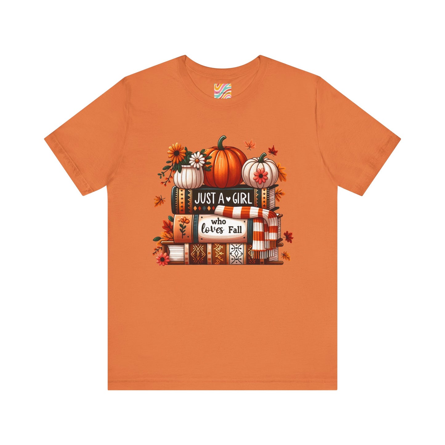 Fall Lover Tee, Autumn T-Shirt, Just a Girl Who Loves books