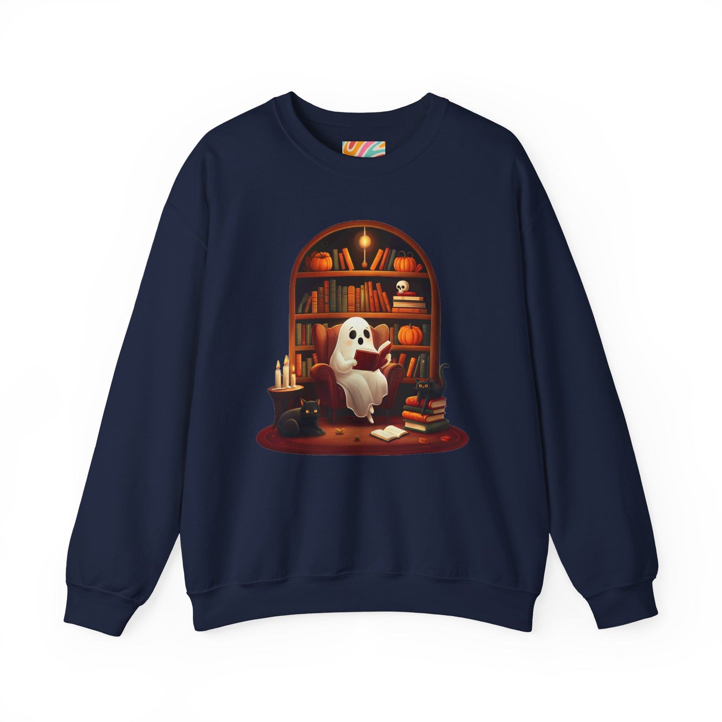 Cozy Ghost Reading Sweatshirt