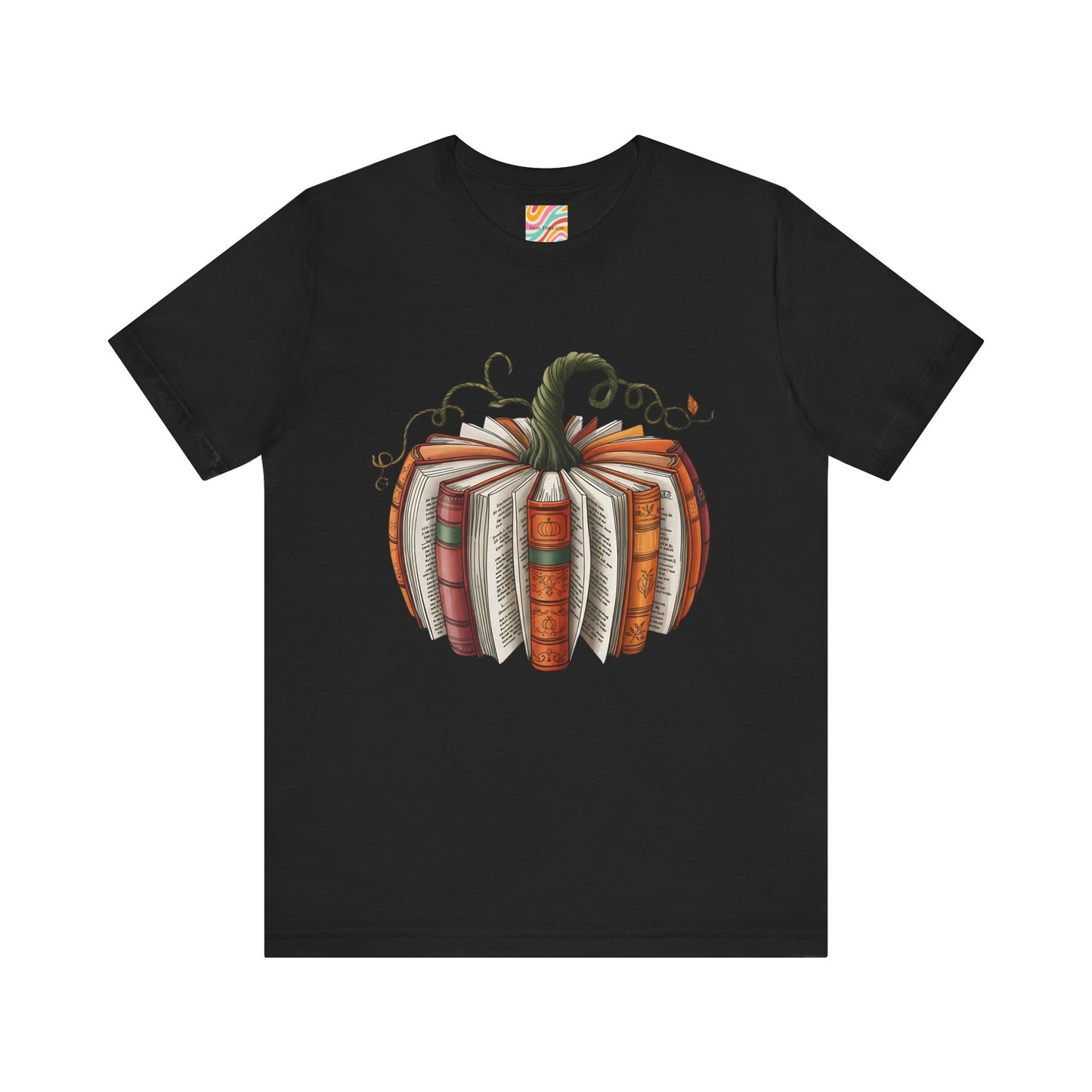 Book Pumpkin Unisex Jersey Short Sleeve Tee