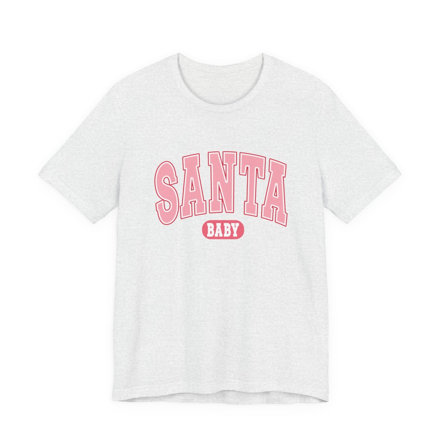 Santa Baby Christmas Tee – Pink Retro Holiday Shirt for Women | Cute & Festive T-Shirt