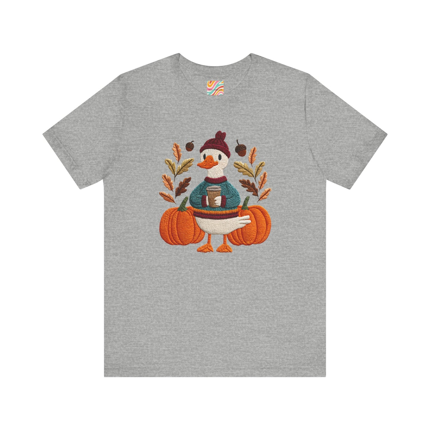 Autumn Goose Graphic Tee | Fall Sweatshirt, Cute Animal Shirt, Thanksgiving Gift, Cozy Apparel, Pumpkin Decor