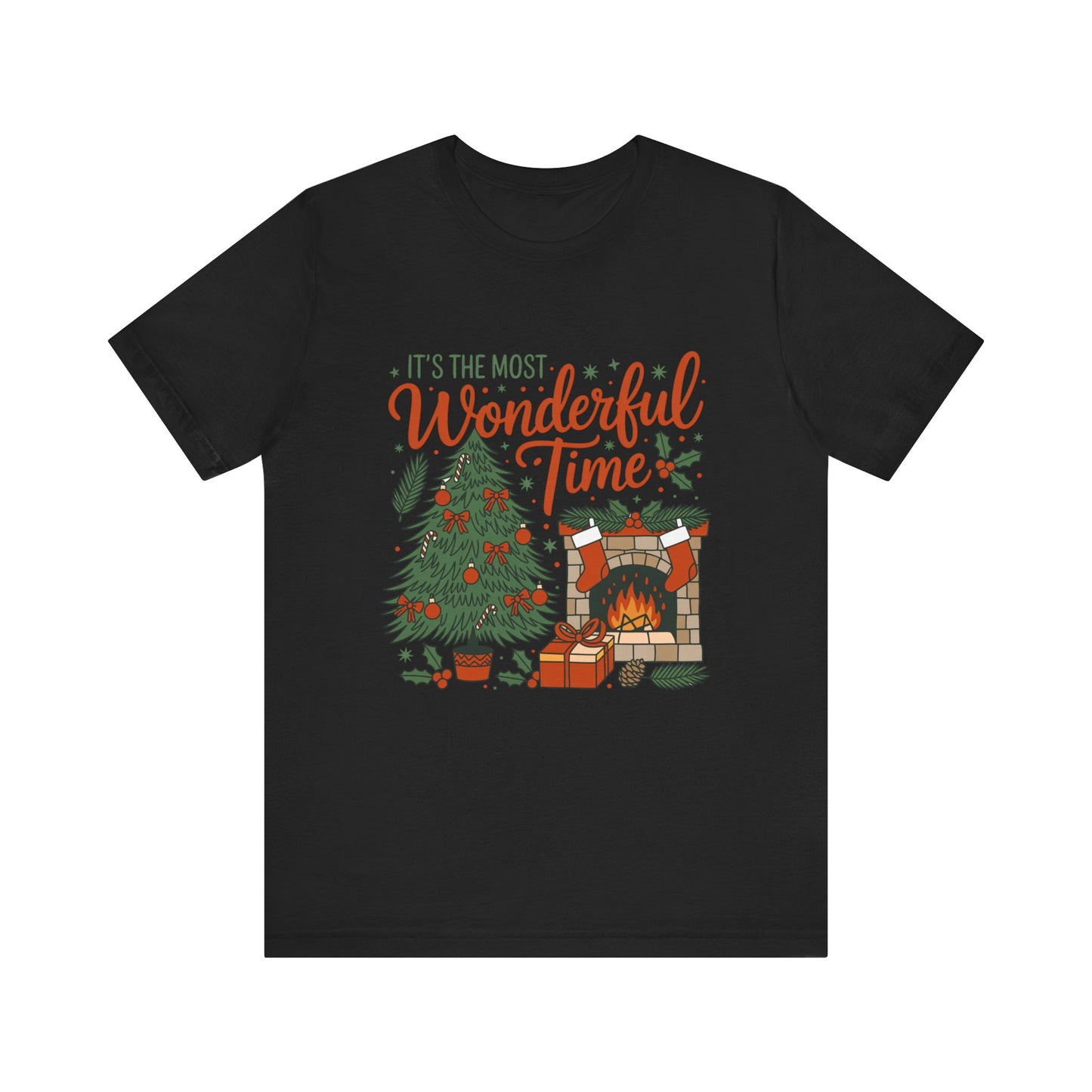 It’s The Most Wonderful Time Tee – Cozy Christmas Graphic Shirt