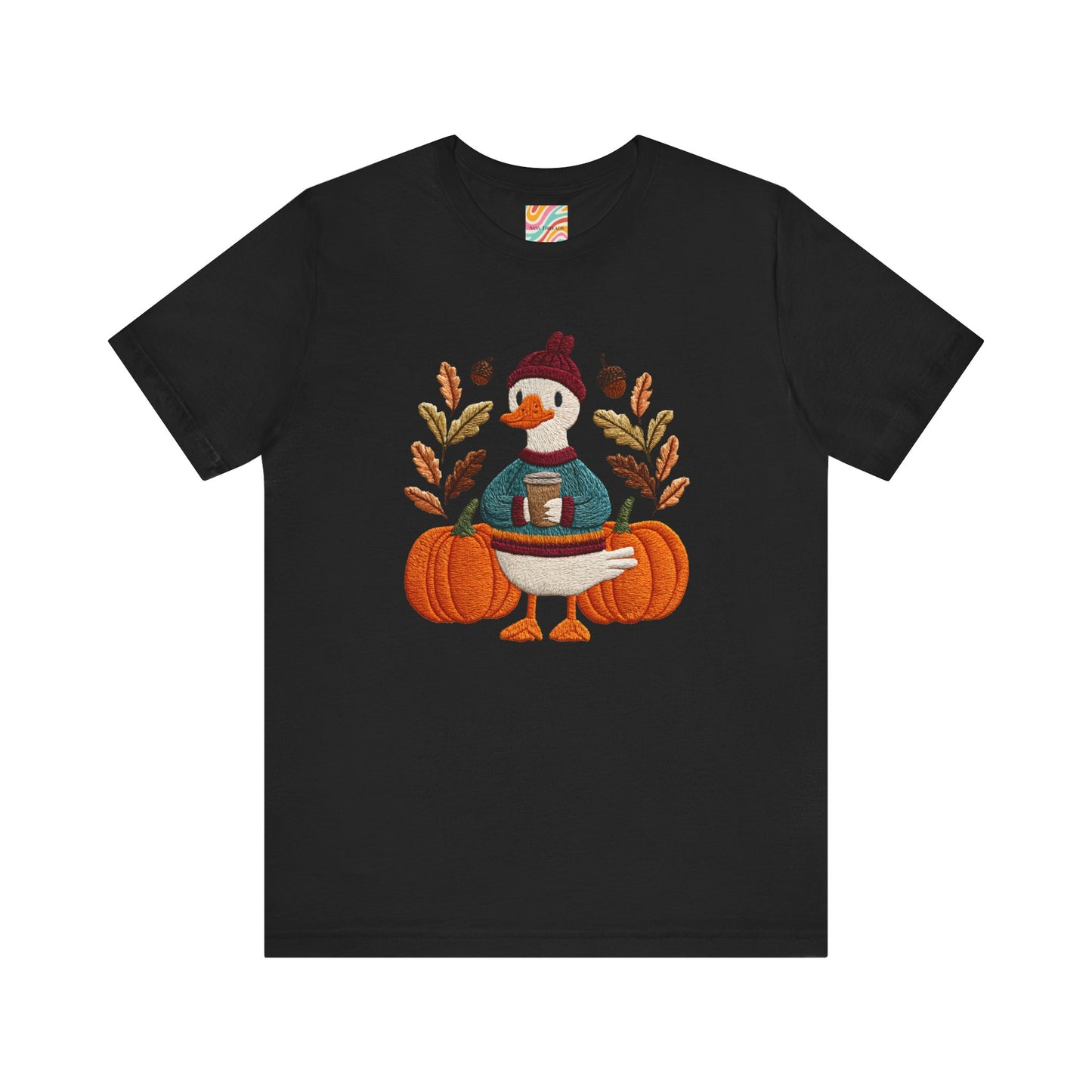Autumn Goose Graphic Tee | Fall Sweatshirt, Cute Animal Shirt, Thanksgiving Gift, Cozy Apparel, Pumpkin Decor