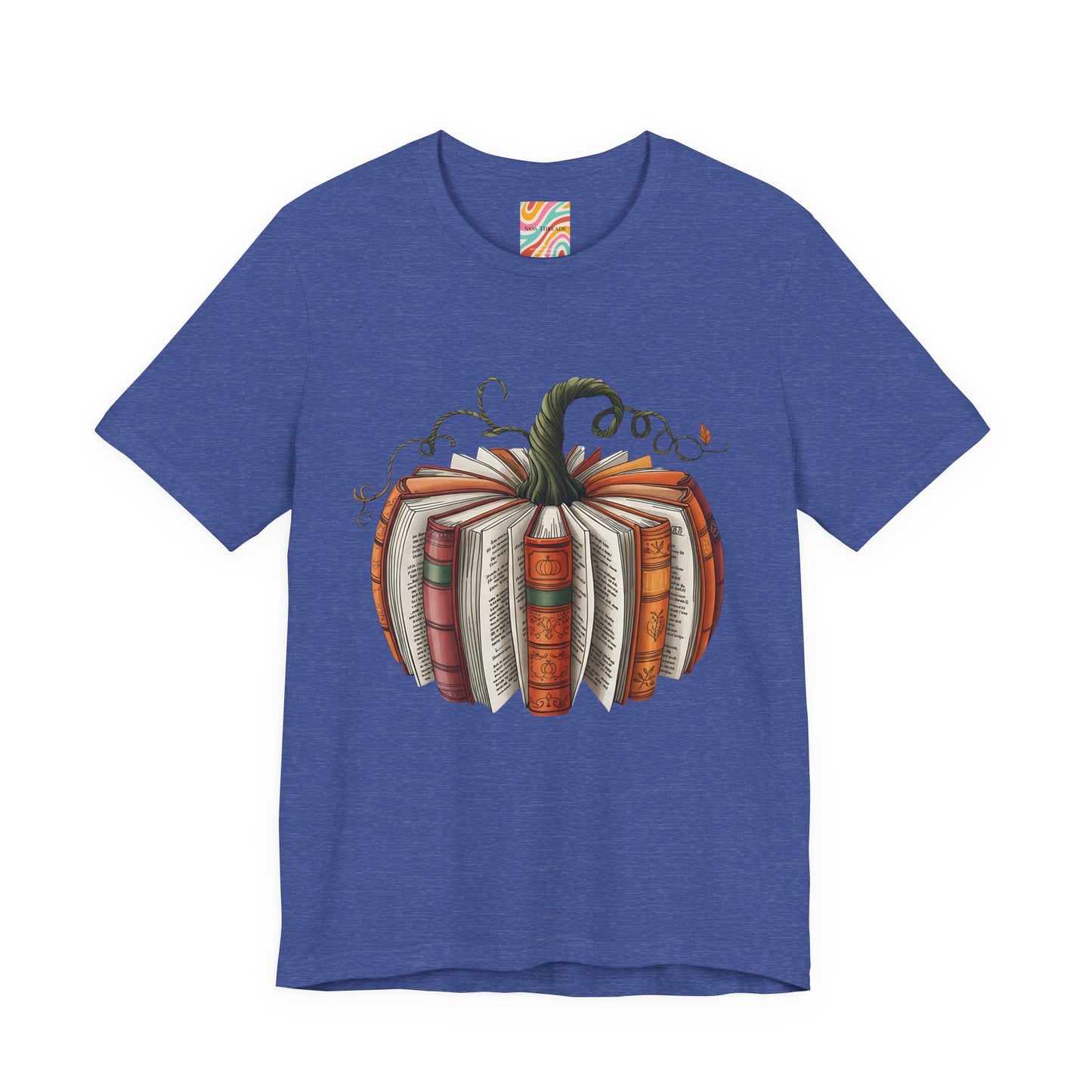 Book Pumpkin Unisex Jersey Short Sleeve Tee